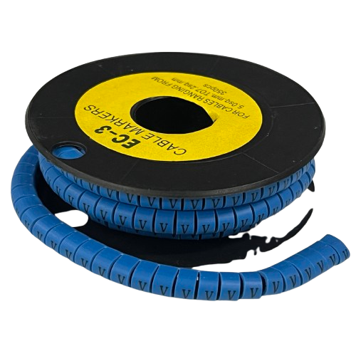 Grippes (V) Cable Marker 5.0mm to 7.2mm (350pcs) Blue