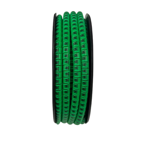 Cable (W) Marker EC-1 Green 2.6mm to 4.2mm 1000pcs 1 Roll EC-1G(W)