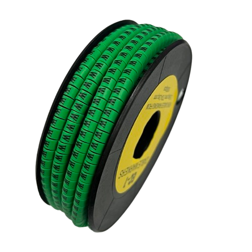 Cable (W) Marker EC-1 Green 2.6mm to 4.2mm 1000pcs 1 Roll EC-1G(W)