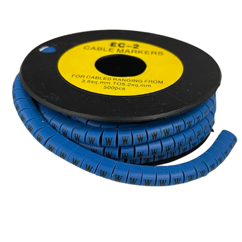 Grippes (W) Cable Marker 5.0mm to 7.2mm (350pcs) Blue