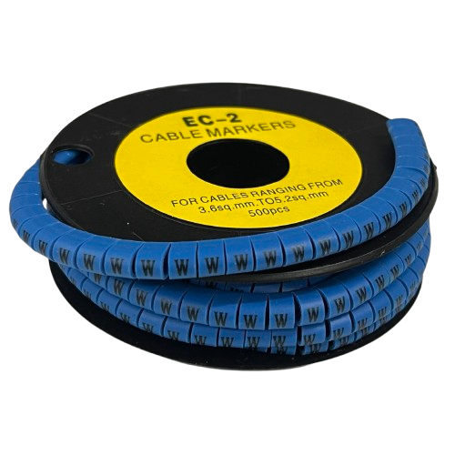 Grippes (W) Cable Marker 5.0mm to 7.2mm (350pcs) Blue