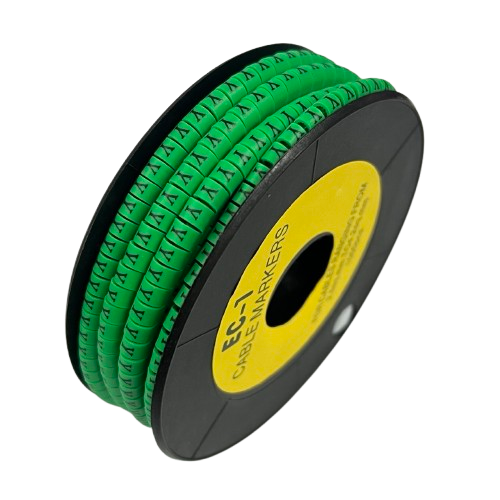 Cable (Y) Marker EC-1 Green 2.6mm to 4.2mm 1000pcs 1 Roll EC-1G(Y)