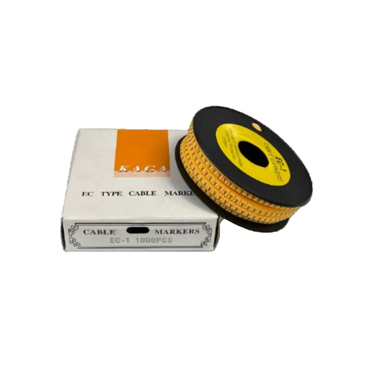 Cable (Y) Marker 2.6mm to 4.2mm ( 1000pcs) Yellow EC-1Y Wire Tagging