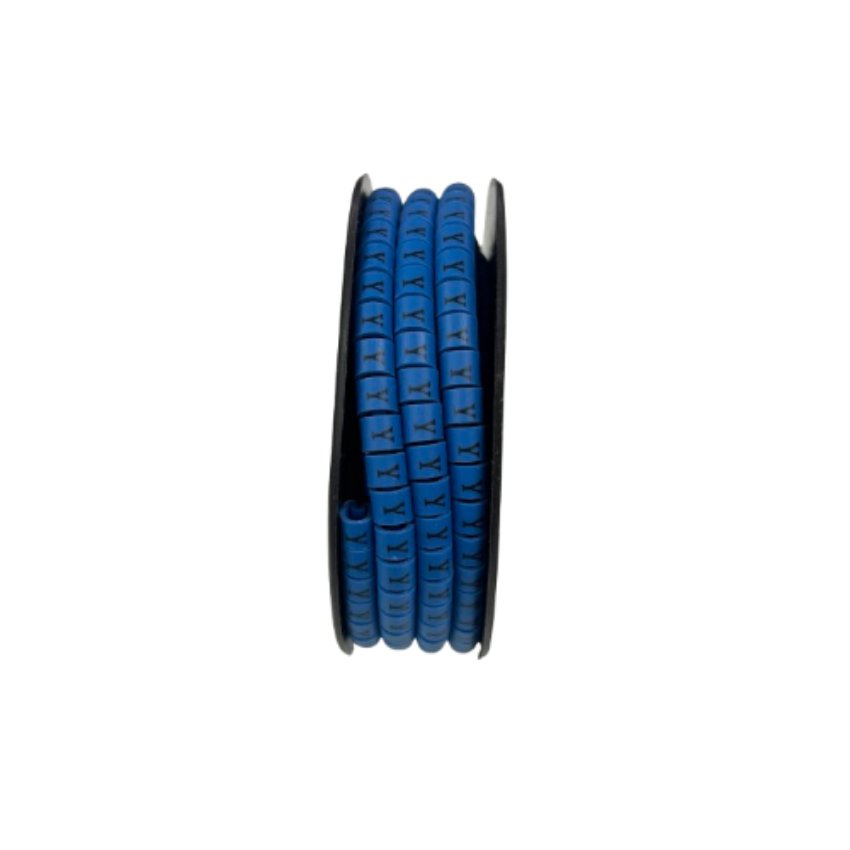 Grippes (Y) Cable Marker 3.6mm to 5.2mm Color Blue 1roll 500pcs EC-2B Wire Tagging