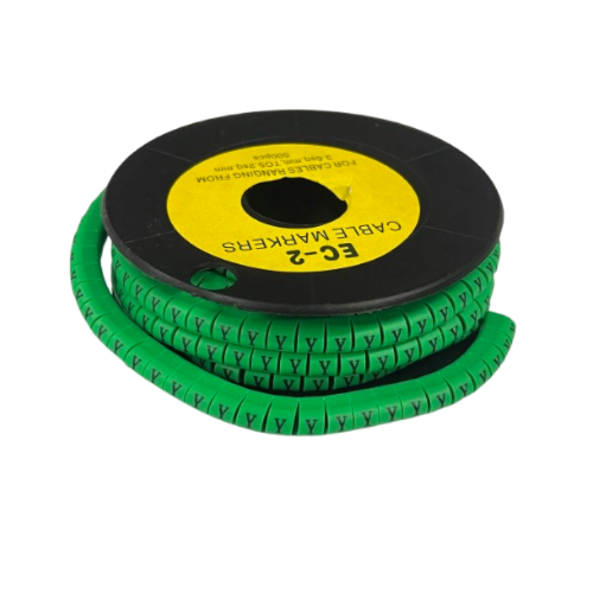 Grippes (Y) Cable Marker 3.6mm to 5.2mm 500pcs EC-2G Wire Tagging