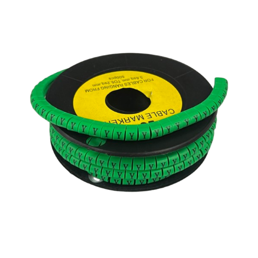 Grippes (Y) Cable Marker 3.6mm to 5.2mm 500pcs EC-2G Wire Tagging