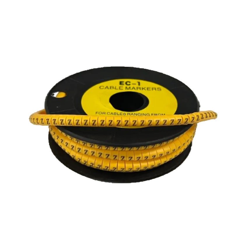 Cable (Z) Marker 2.6mm to 4.2mm ( 1000pcs) Yellow EC-1Y Wire Tagging