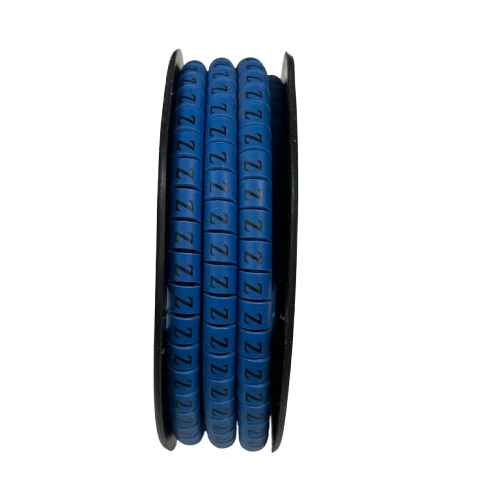Grippes (Z) Cable Marker 3.6mm to 5.2mm Color Blue 1roll 500pcs EC-2B