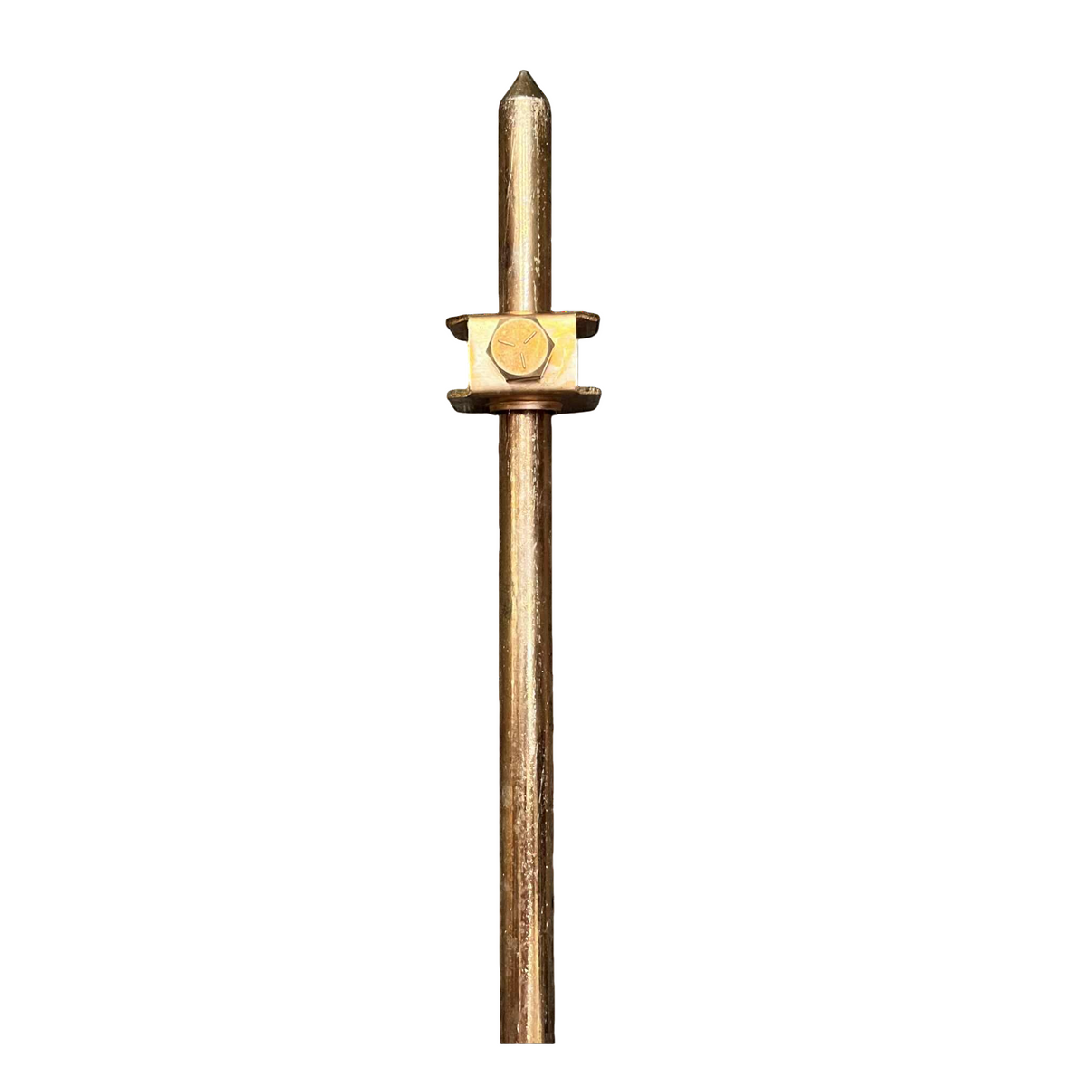 GroundingRod1Meterx34withGroundingClamp_CopperPlated_1 Electx ELectrical SUpply