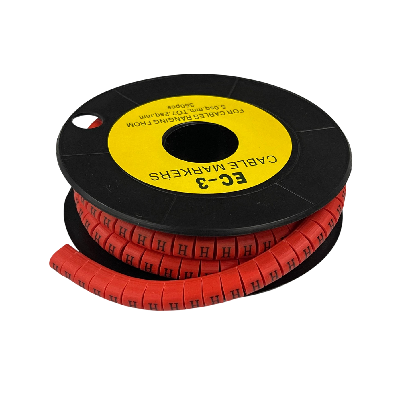 Grippes (H) Cable Marker Red 5.0mm to 7.2mm 350pcs