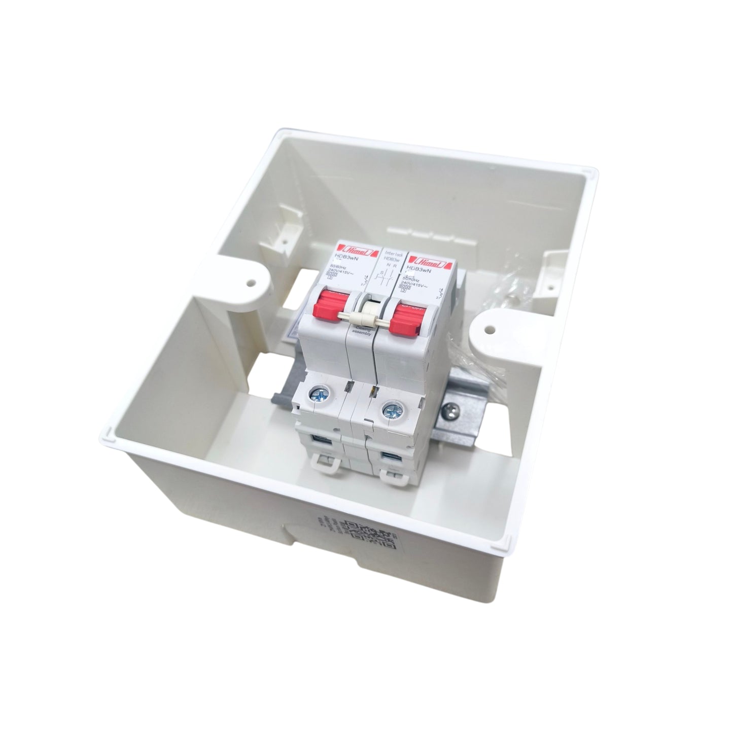 Himel MTS 4A 1 Pole 6 Kaic 220V with Enclosure ZY ZY2-4WAYSST/2XHDB3WN1C6+HDB3W63HS