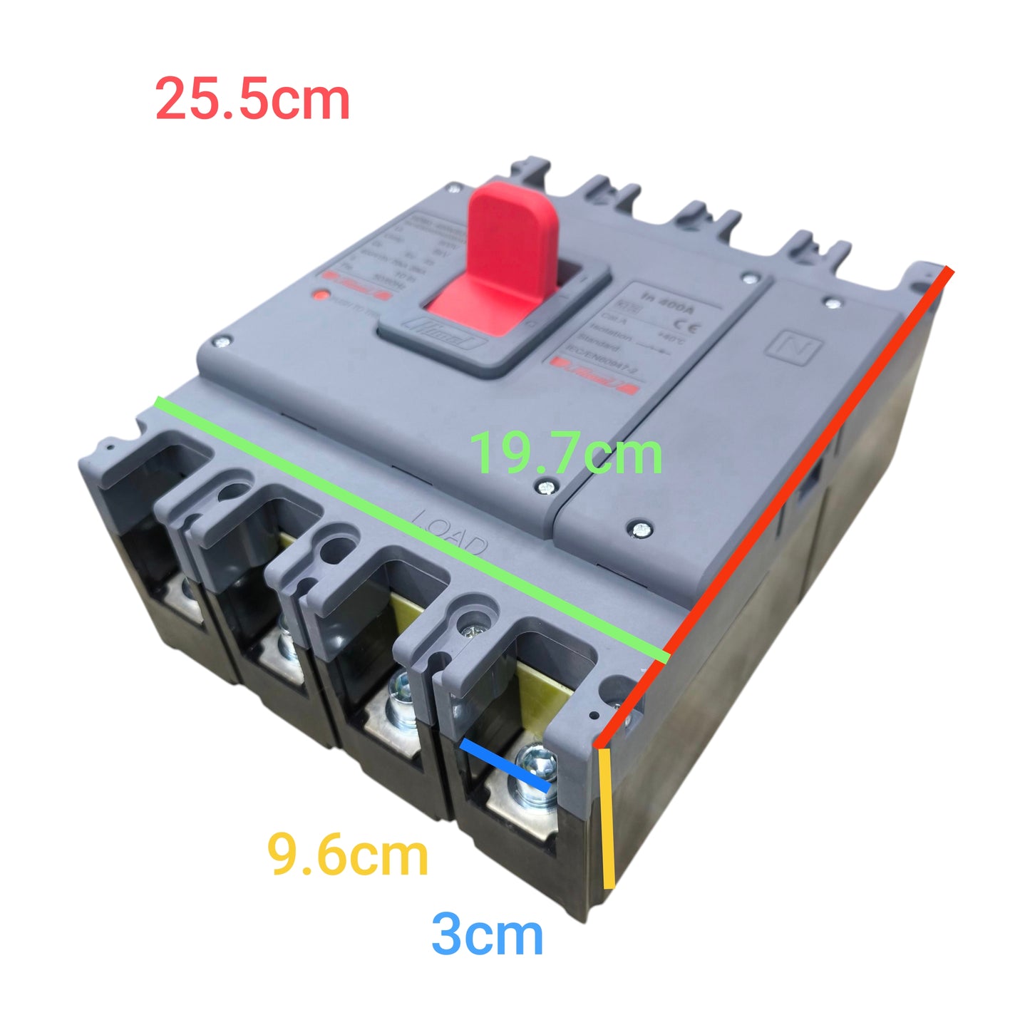 Himel 400A 4 Pole 220V 70 KAIC 400V Industrial Circuit Breaker MCCB HDM3400N400B3XX