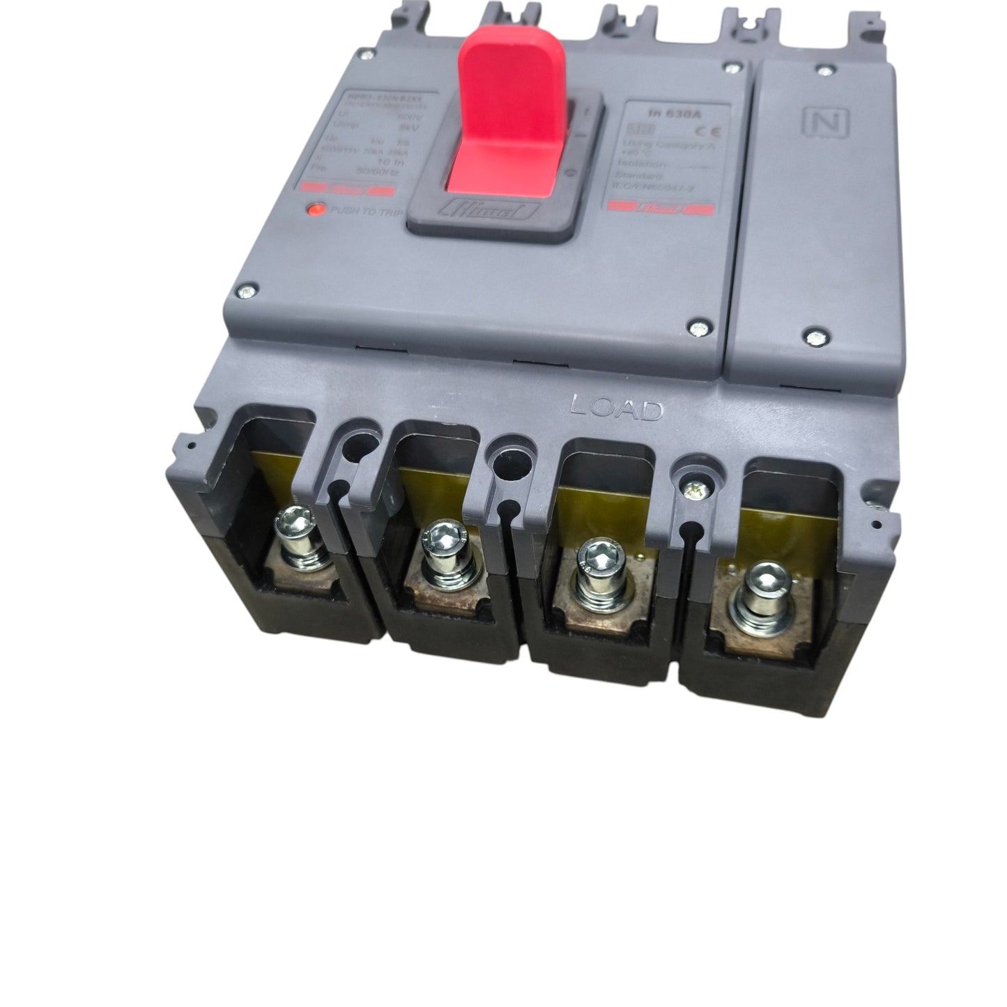 Himel 630A 4 Pole 220V Industrial Circuit Breaker MCCB 70 KAIC 400V HDM3630N630B3XX