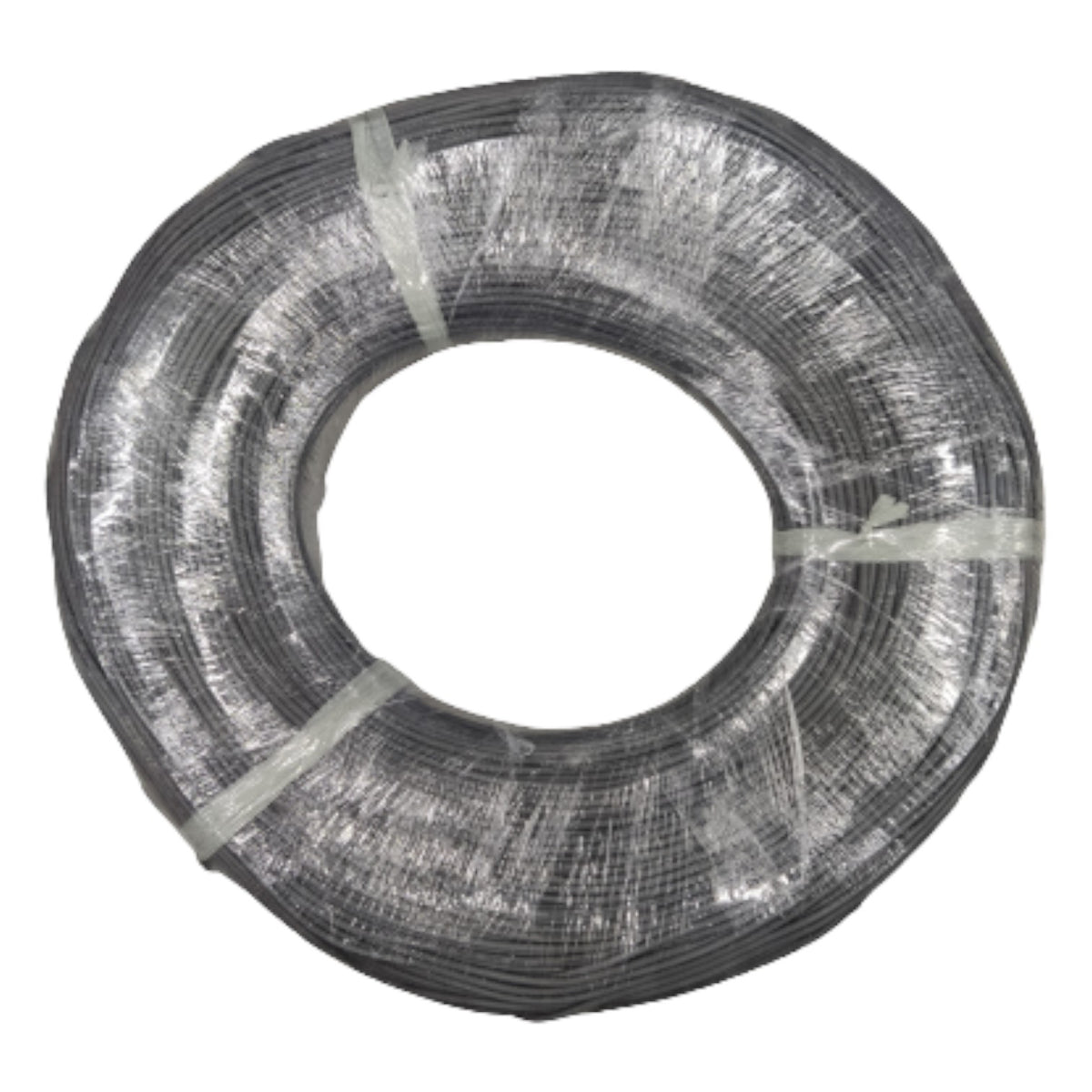 Coiled wire on a white background