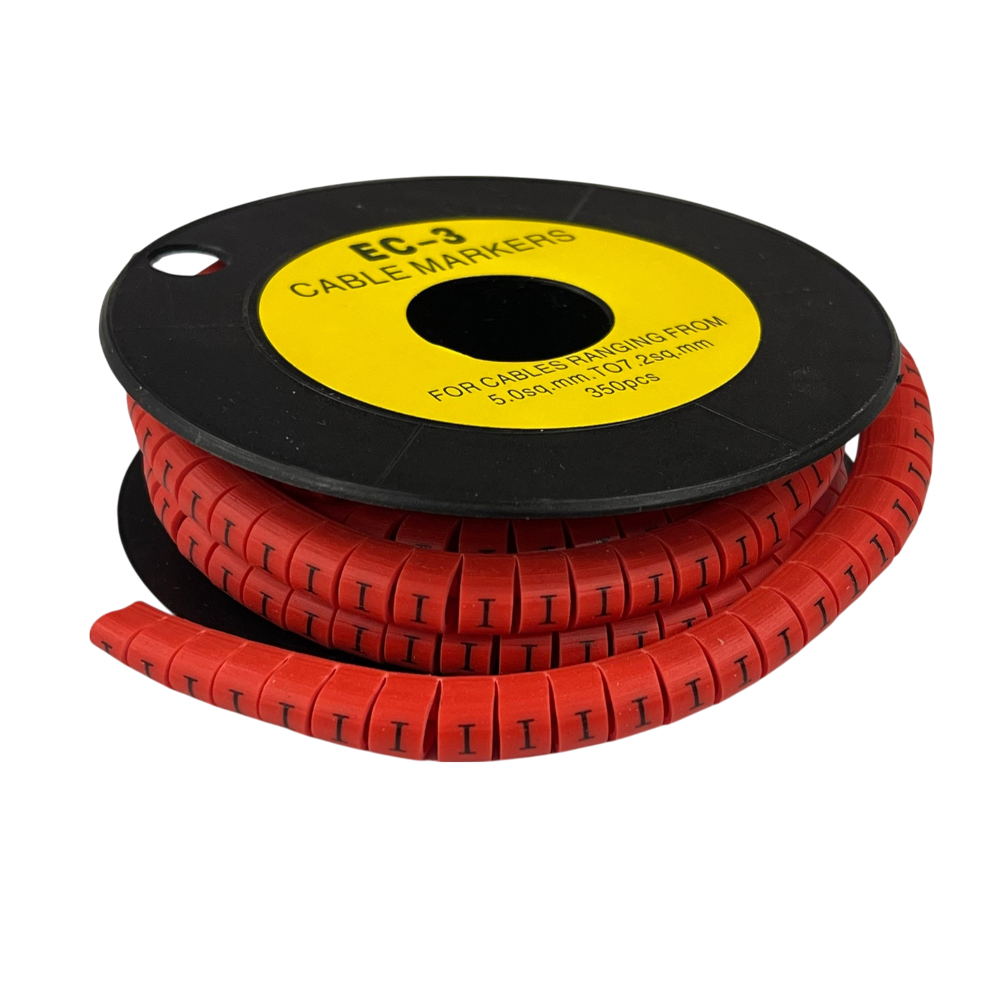 Grippes (I) Cable Marker Red 5.0mm to 7.2mm 350pcs