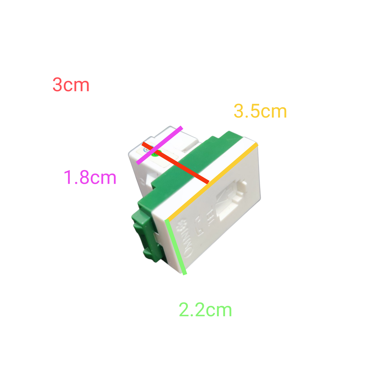 Omni Telephone Outlet 4C Wide Series WWT-302