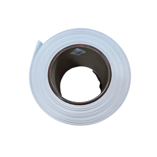 Heat Shrinkable Tube 70mm White 1 Meter Per Order 125 Degrees Celsius 2:1 Ratio 1000V Insulation 25 Meters Per Roll