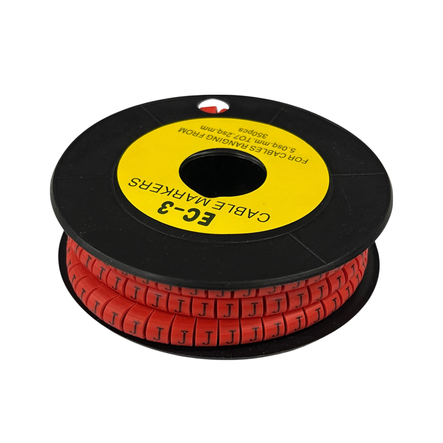 Grippes (J) Cable Marker Red 5.0mm to 7.2mm 350pcs