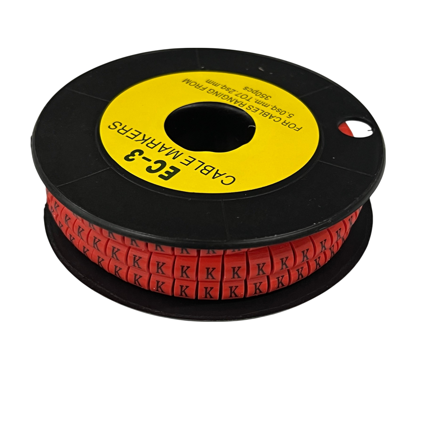 Grippes (K) Cable Marker Red 5.0mm to 7.2mm 350pcs