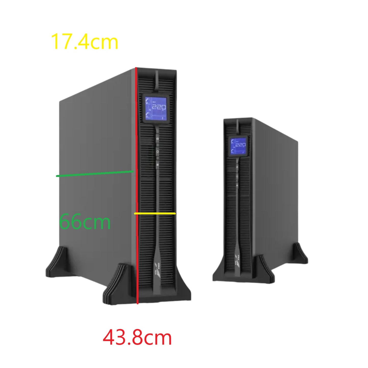 Kehua Tech 6000VA UPS True On-Line Double Conversion Input 120-295V AC Output Voltage 220V AC Terminals + 2×IEC320 C13 4U 16pc 12V 7Ah Battery 438mm×660mm×174mm KR6000-RM