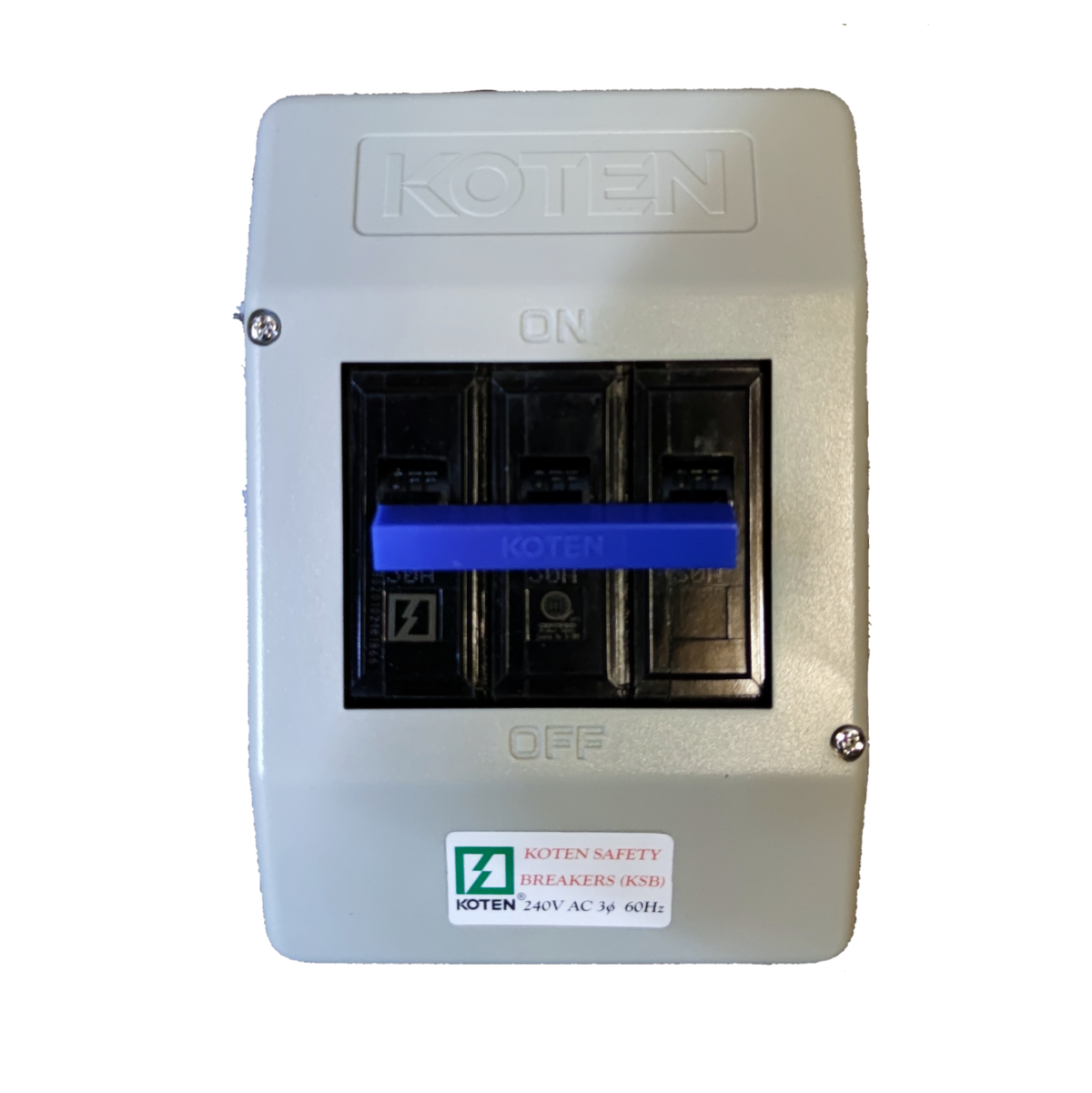 Koten 30A 3 Pole 3 Phase Circuit Breaker with Enclosure