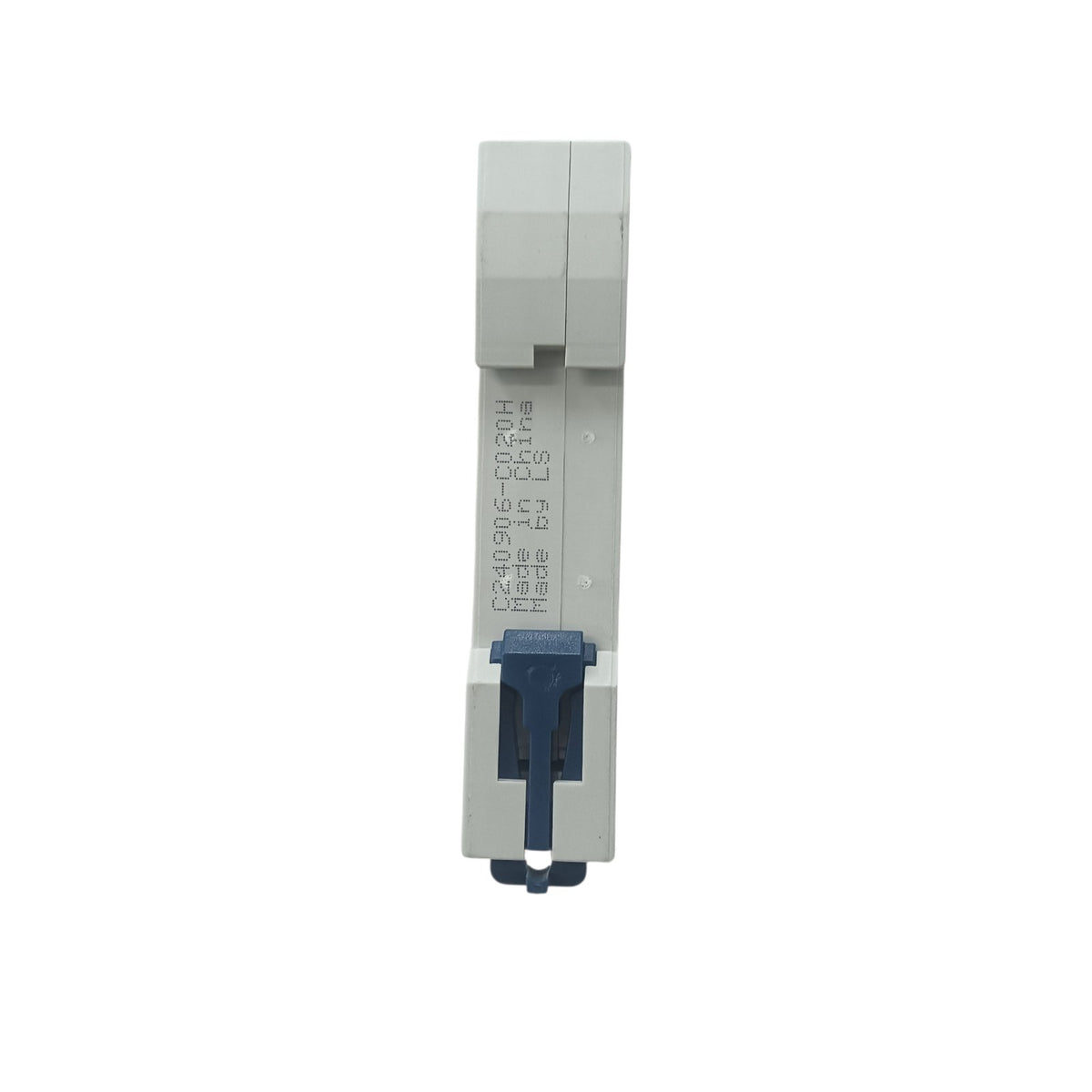 Mechanical pencil lead holder with blue clip on a white background