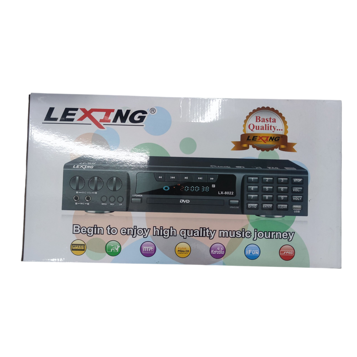 Lexing DVD Karaoke Player 220V with Remote and DVD LX-7035 or LX-8022