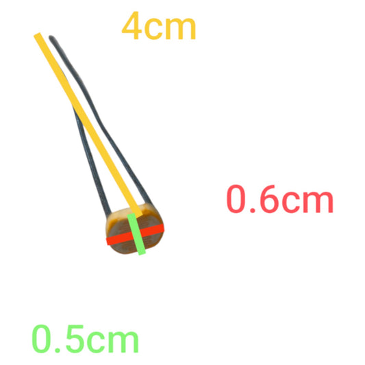 Two resistors with labeled dimensions on a white background