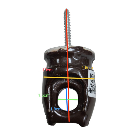 Local Screw Insulator Big (Pin Insulator) Ceramic Type for Cable Management