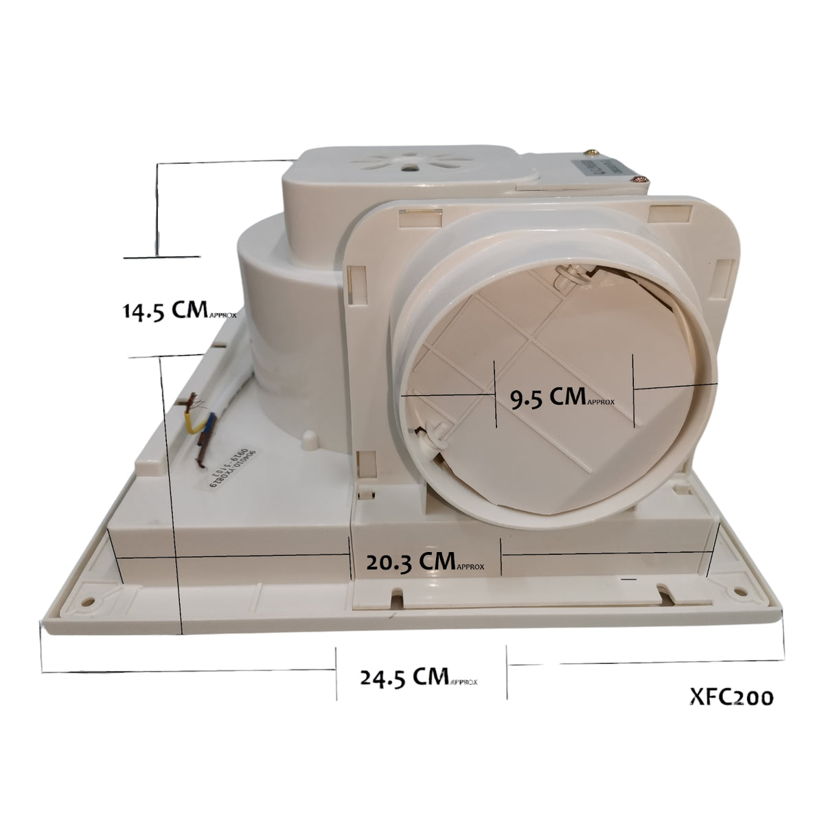 Omni 8 inches Duct Fan Ceiling Mounted Exhaust Fan 220V 60Hz 20cm x 20cm XFC-200