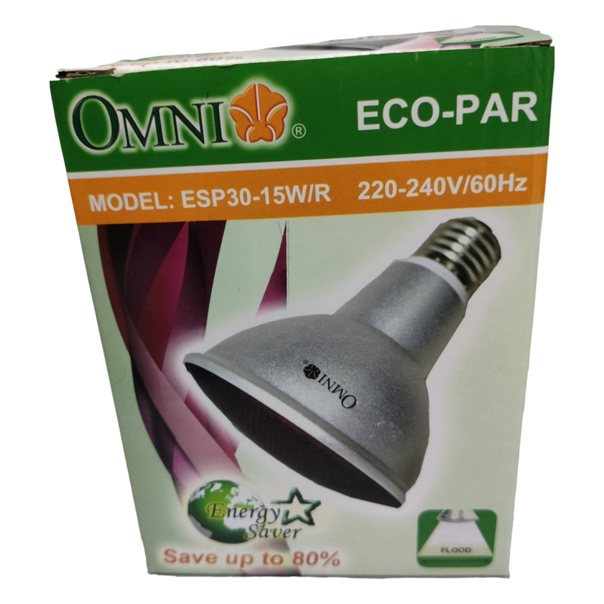 Omni Par 30 15W Red CFL E27 220V lamp in red color