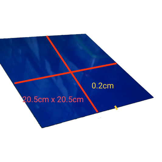 Optical Filter Blue 20.5cm x 20.5cm, Acrylic Color Filter Blue
