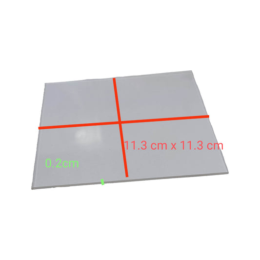 Optical Filter Clear 11.3 cm x 11.3 cm, Acrylic Color Filter 11.3 cm x 11.3 cm Clear