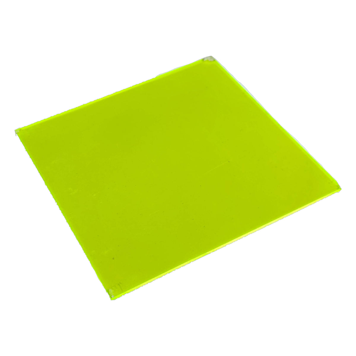 Acrylic Neon Yellow Optical Filter 14.5cm x 14.5cm for Stage or Creative Projects