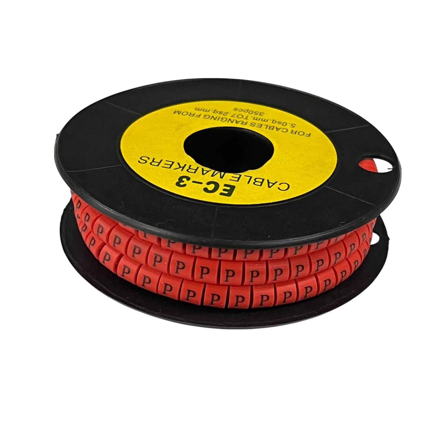 Grippes (P) Cable Marker Red 5.0mm to 7.2mm 350pcs