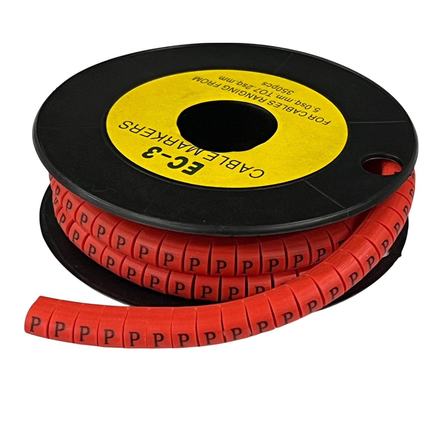 Grippes (P) Cable Marker Red 5.0mm to 7.2mm 350pcs