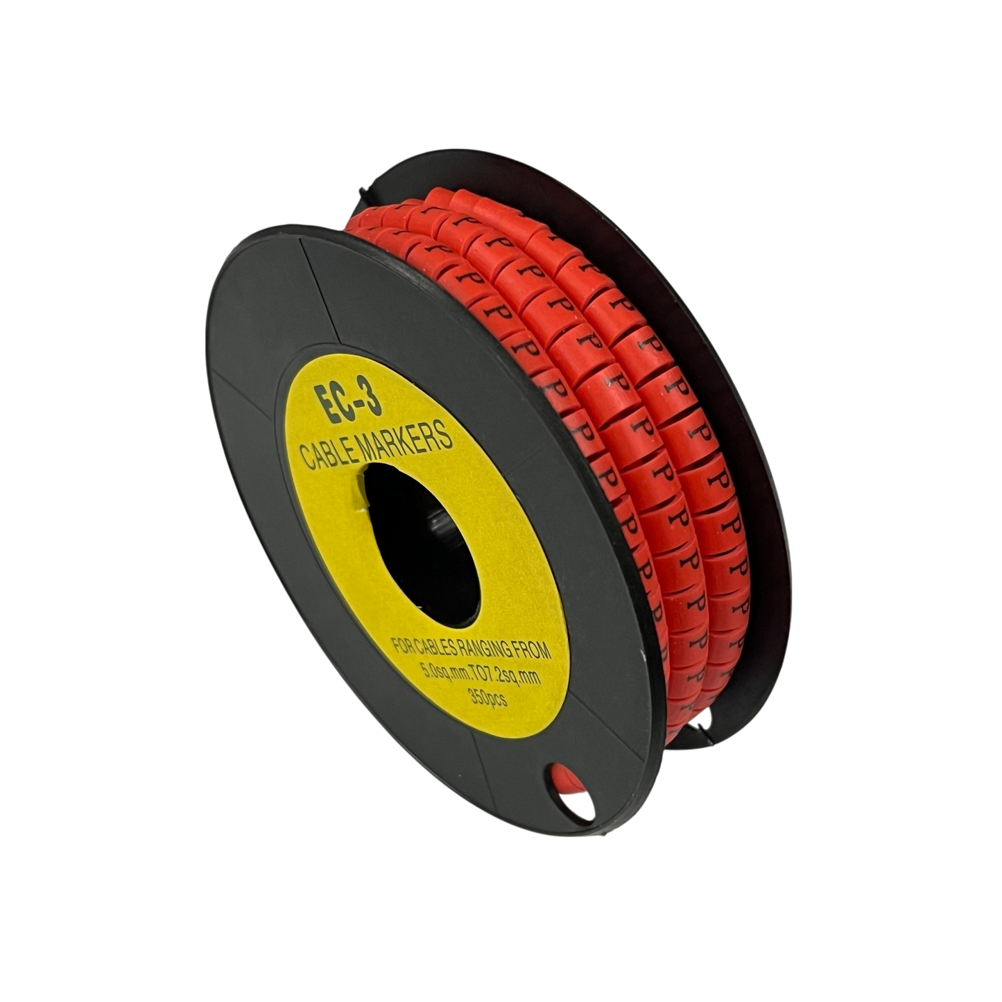 Grippes (P) Cable Marker Red 5.0mm to 7.2mm 350pcs