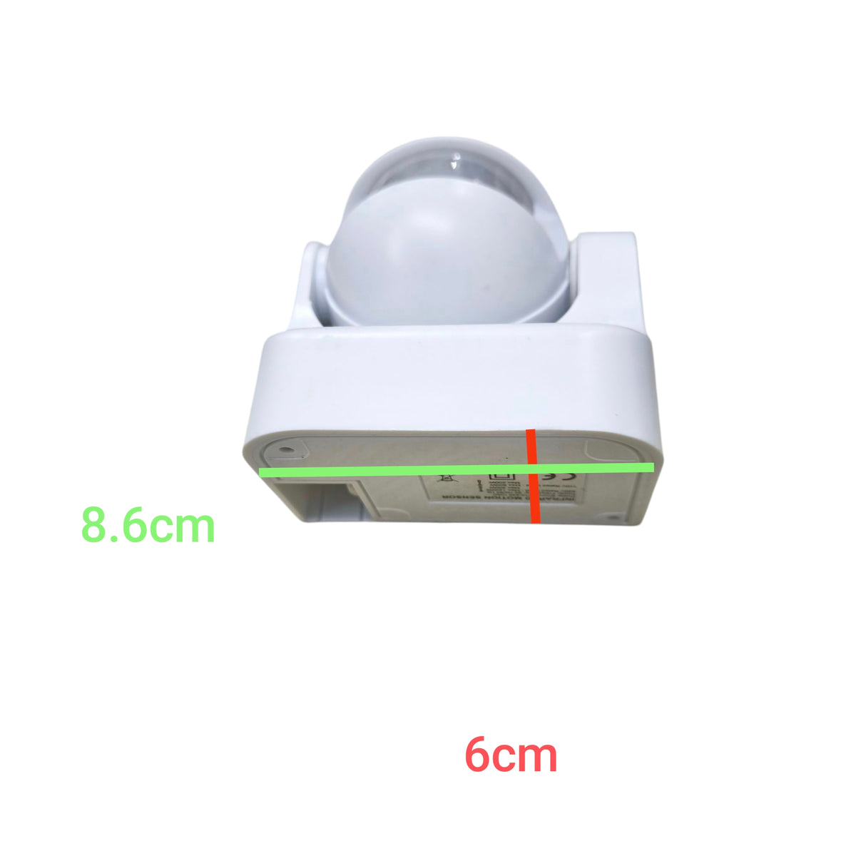 White dome PIR Motion Sensor 5A 220V for indoor lighting control compact China made sensor with base