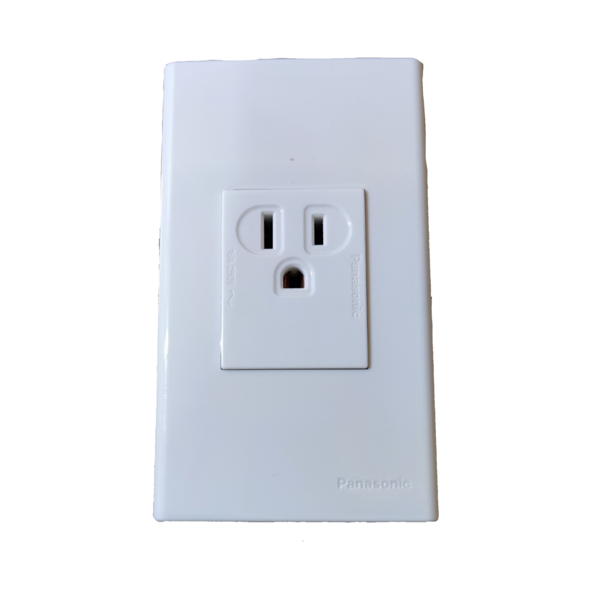 Panasonic 16A 250V quick connect outlet white single gang power point with grounding hole