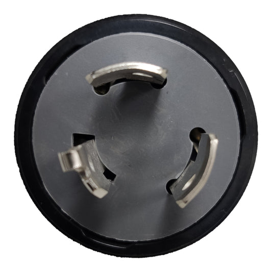Panasonic 20A Twist Lock Plug 2P+E (3P) 250V (ML-3) Twistlock Plug 20A 2P+E Black WF6320 Electx Electrical Supply
