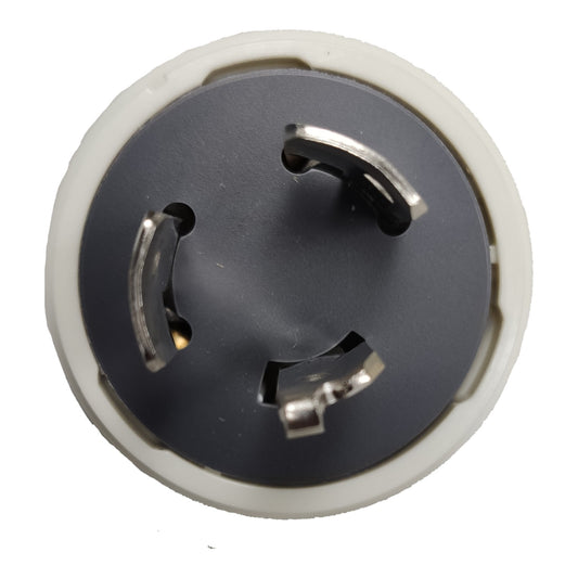 Panasonic 20A Twist Lock Plug 2P+E (3P) 250V (ML-3) Twistlock Plug White WF6320 Electx Electrical Supply