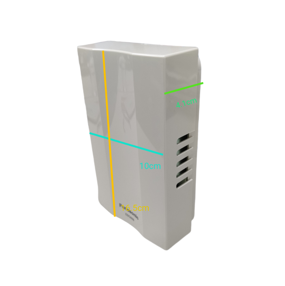 Panasonic white door bell 220V ding dong sound with compact rectangular design and vent slots