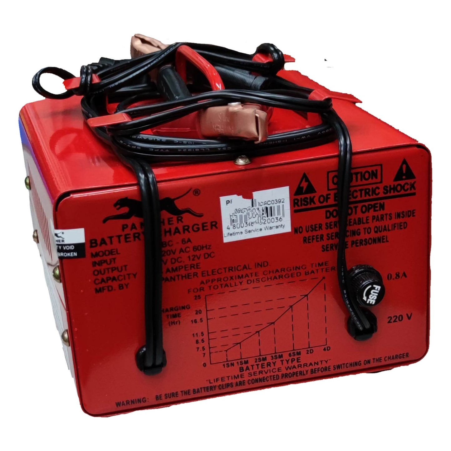 Panther Battery Charger 12A 6V or 12V DC PBC12A For SM1 Batteries or Car Batteries Electx Electrical Supply