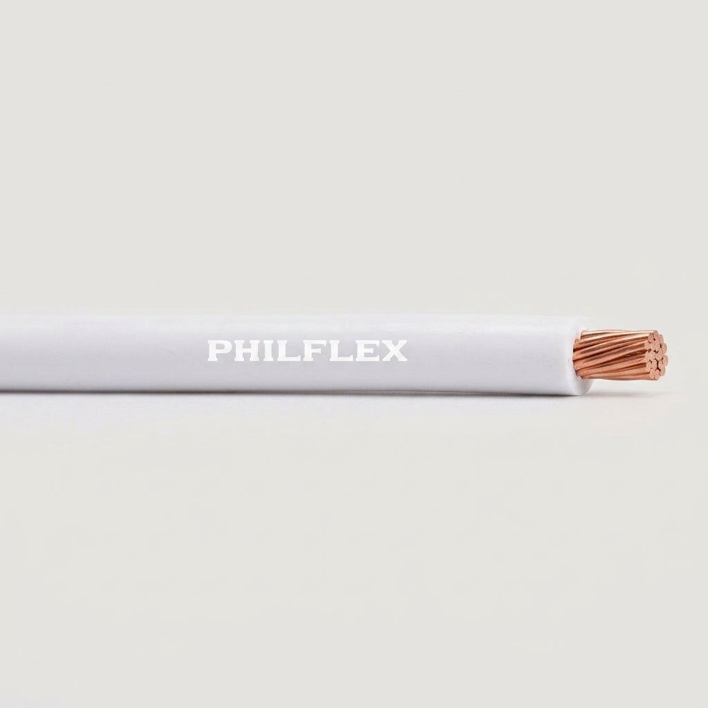 Philflex THW 2.0mm 14/7 150 Meters/Roll PVC Insulated,Thermoplastic Heat, Oil and Moisture Resistant Wire 600V 75° White