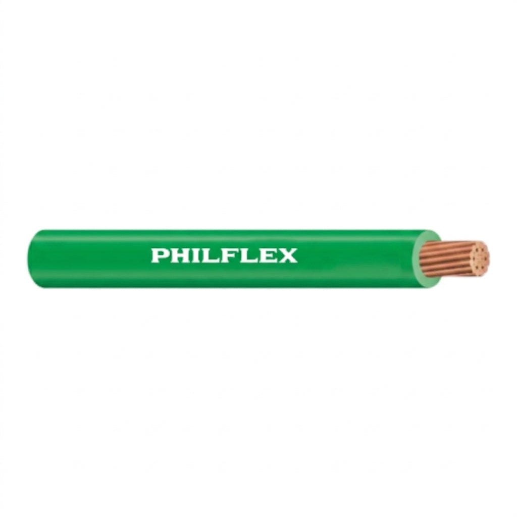 Philflex THW 2.0mm 14/7 Thermoplastic Heat Resistant Wire PVC Insulated,Oil and Moisture Resistant 600V 75°C Green