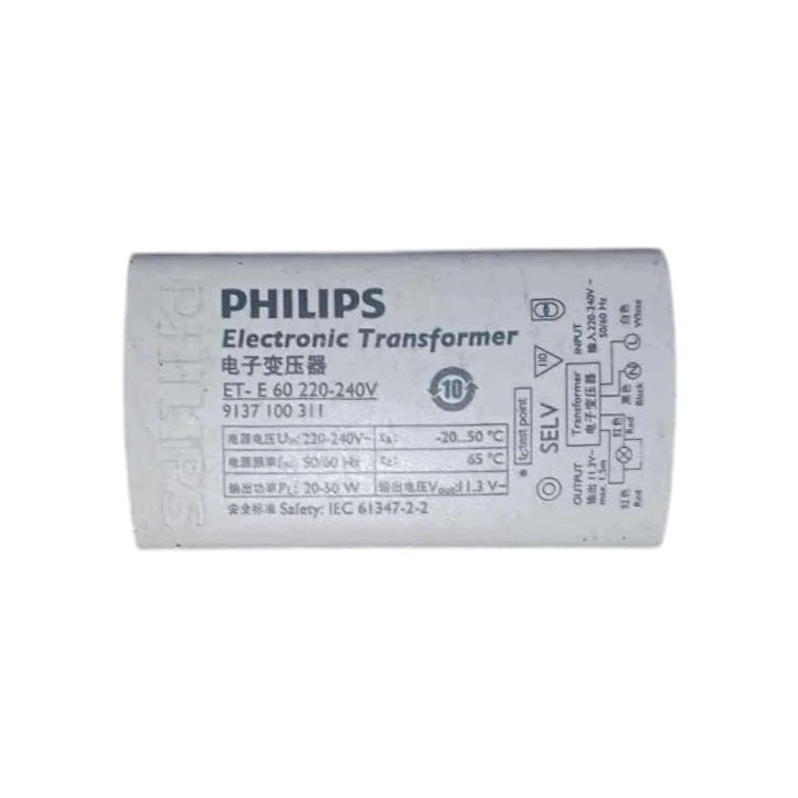 Philips Electronic Transformer 220V Input 11.3V Output ETE-60 220V
