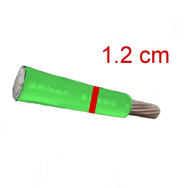 Phelps Dodge THHN Wire 38mm Stranded 1 AWG (1 Meter) Green
