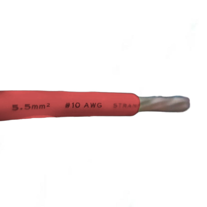 Royu 5.5mm Stranded Wire AWG 10/7 Pre Cut THHN/THWN (1 Meter) Red