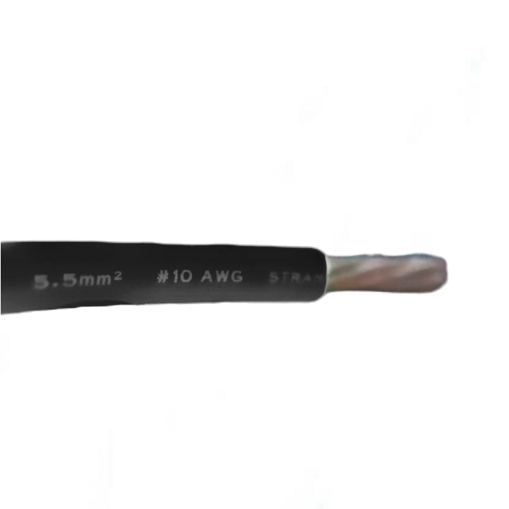 Royu 5.5mm Stranded Wire AWG 10/7 Pre Cut THHN/THWN (80 Meters) Black