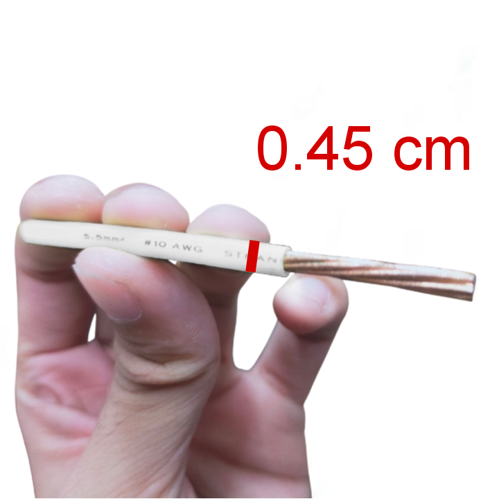 Royu 5.5mm Stranded Wire AWG 10/7 Pre Cut THHN/THWN (40 Meters) White